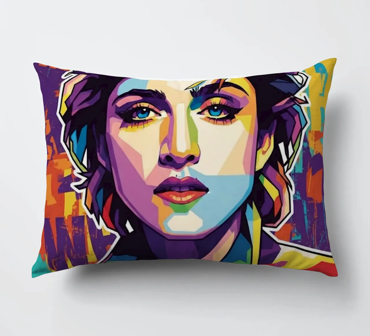 Madonna colorata pop art cuscino da Hantamrata