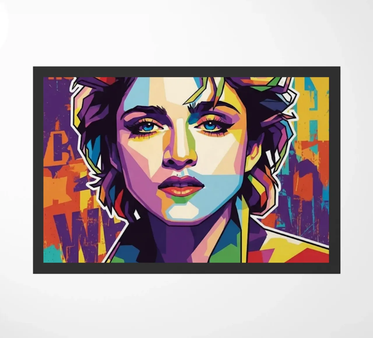 Madonna colorata pop art zerbino da Hantamrata