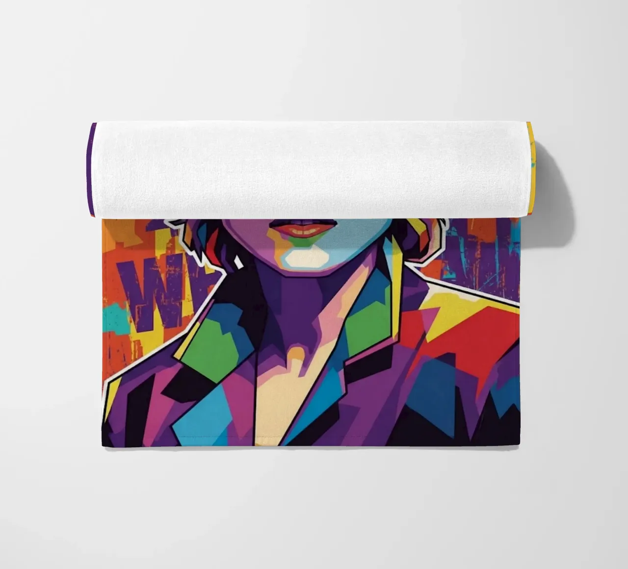Madonna colorata pop art telo mare da Hantamrata