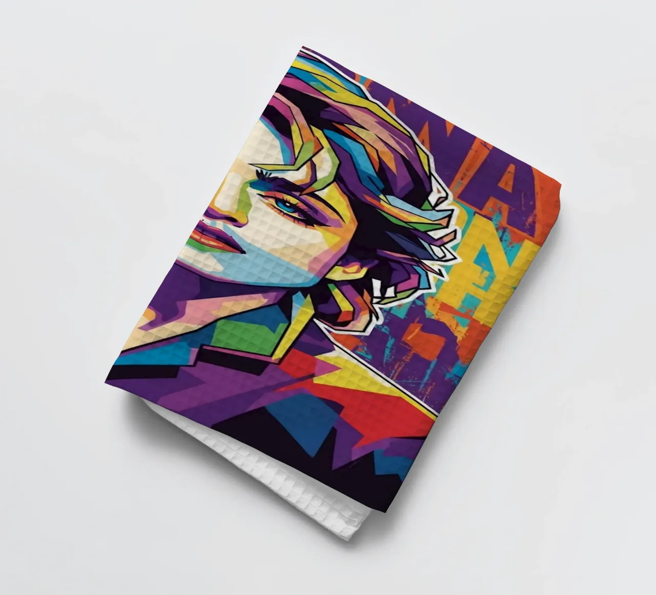 Madonna colorata pop art canovaccio da cucina da Hantamrata