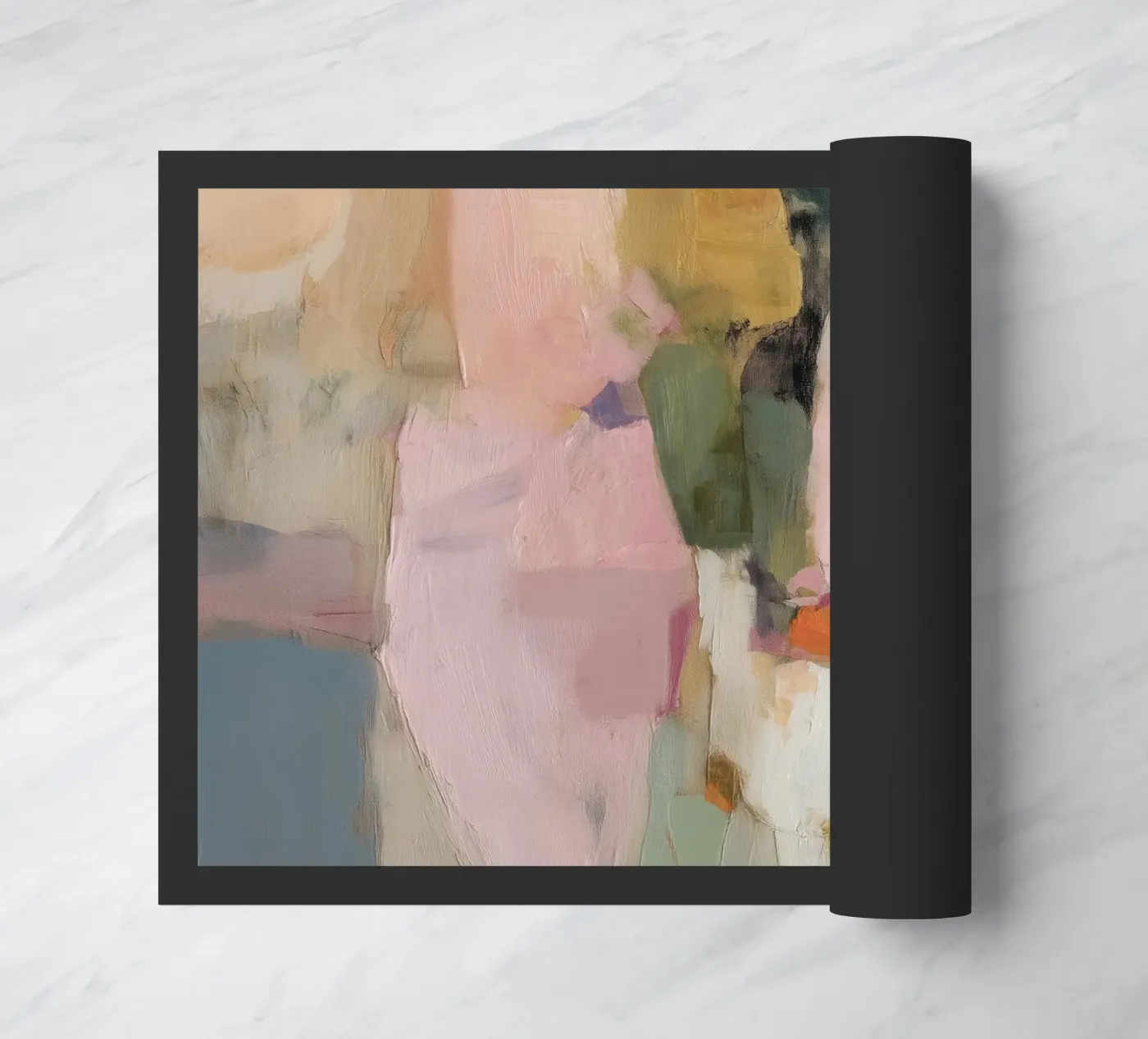 Fine abstract fields doormat by Carinaprint