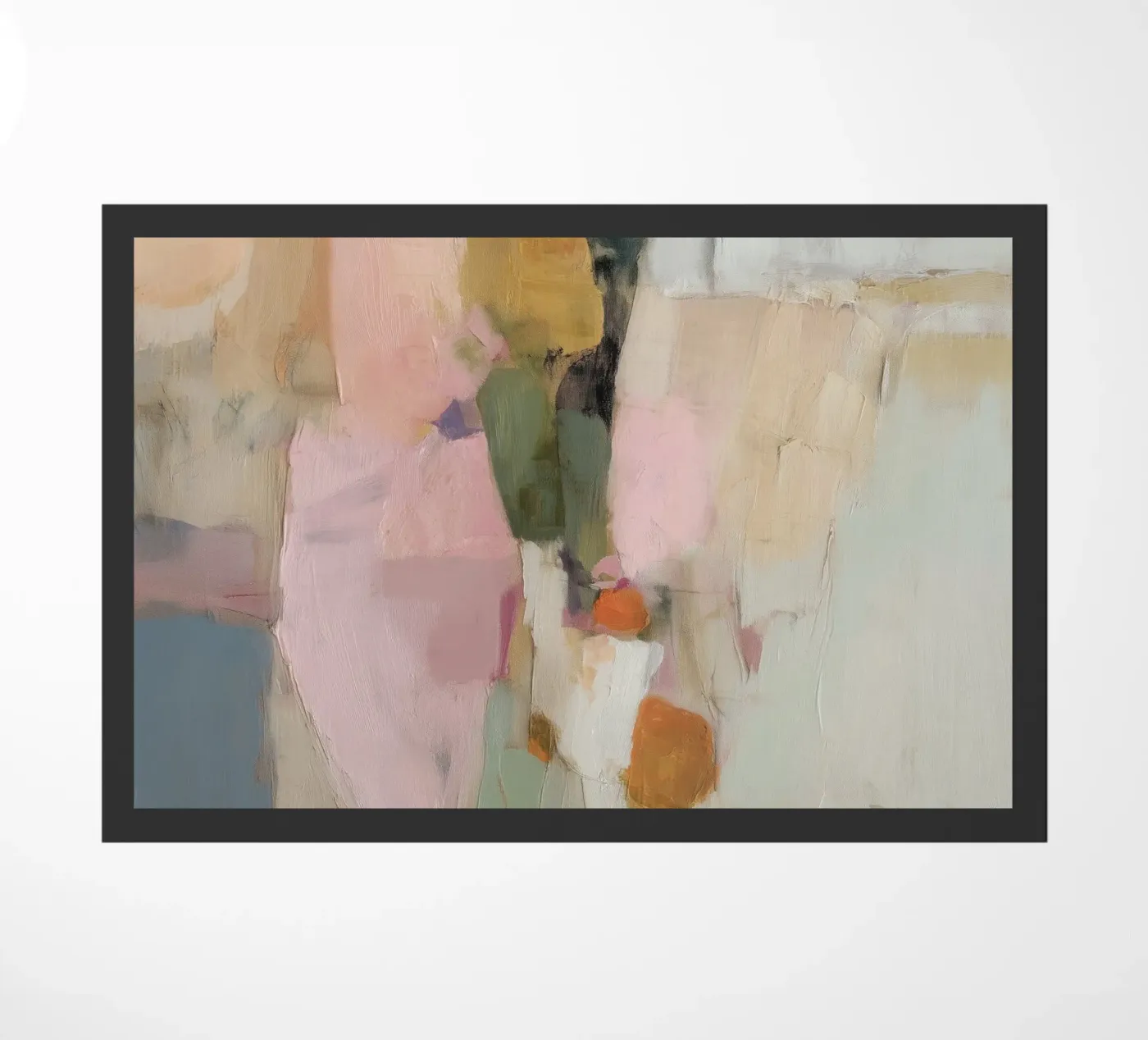Fine abstract fields doormat by Carinaprint