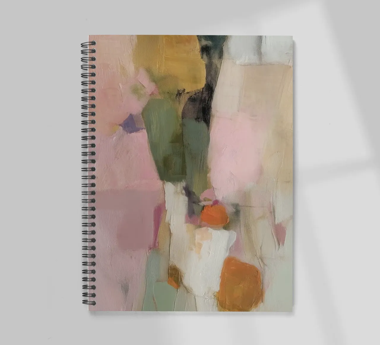 Fine abstract fields spiral notebook by Carinaprint