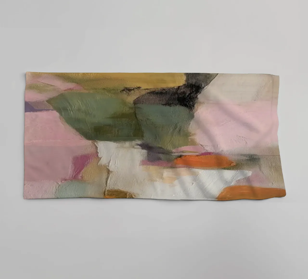 Fine abstract fields towel by Carinaprint