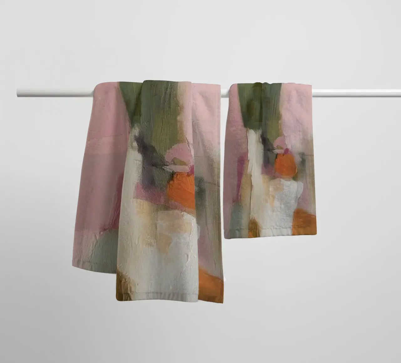 Fine abstract fields towel by Carinaprint