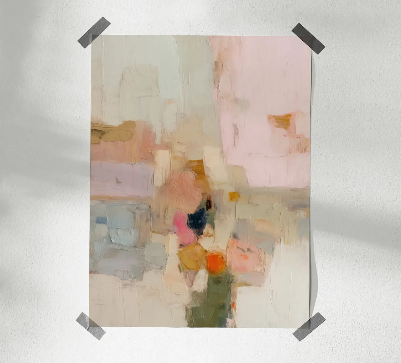 Abstract painterly tones poster by Carinaprint