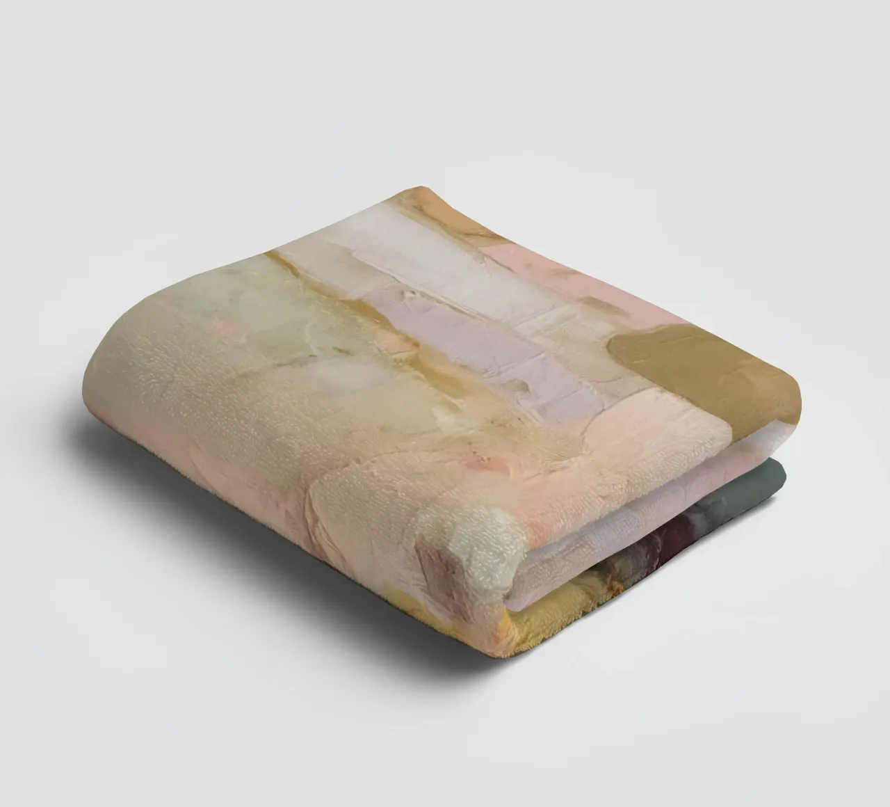 Delicate abstract worlds of colour towel by Carinaprint