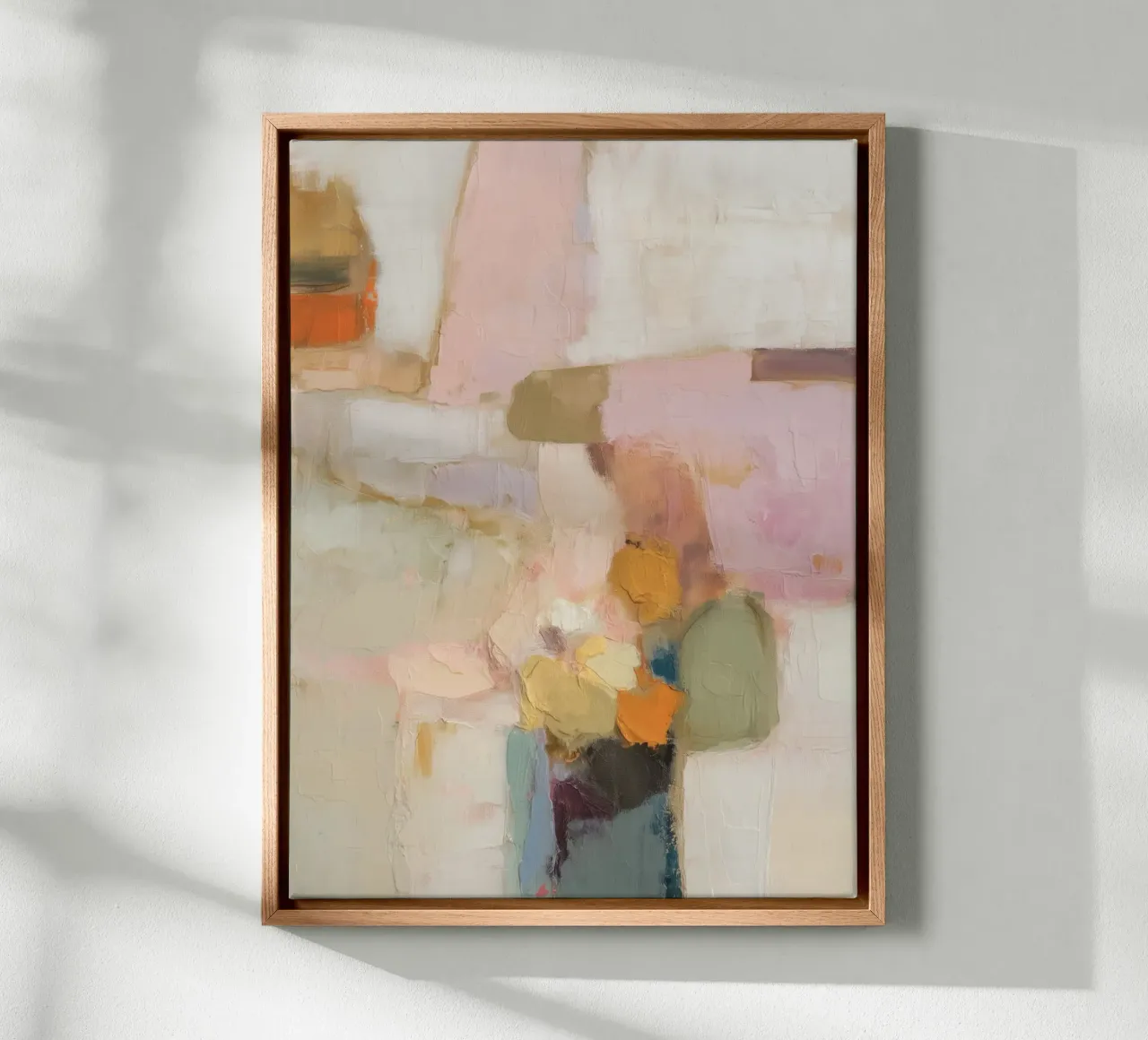Delicate abstract worlds of colour canvas by Carinaprint