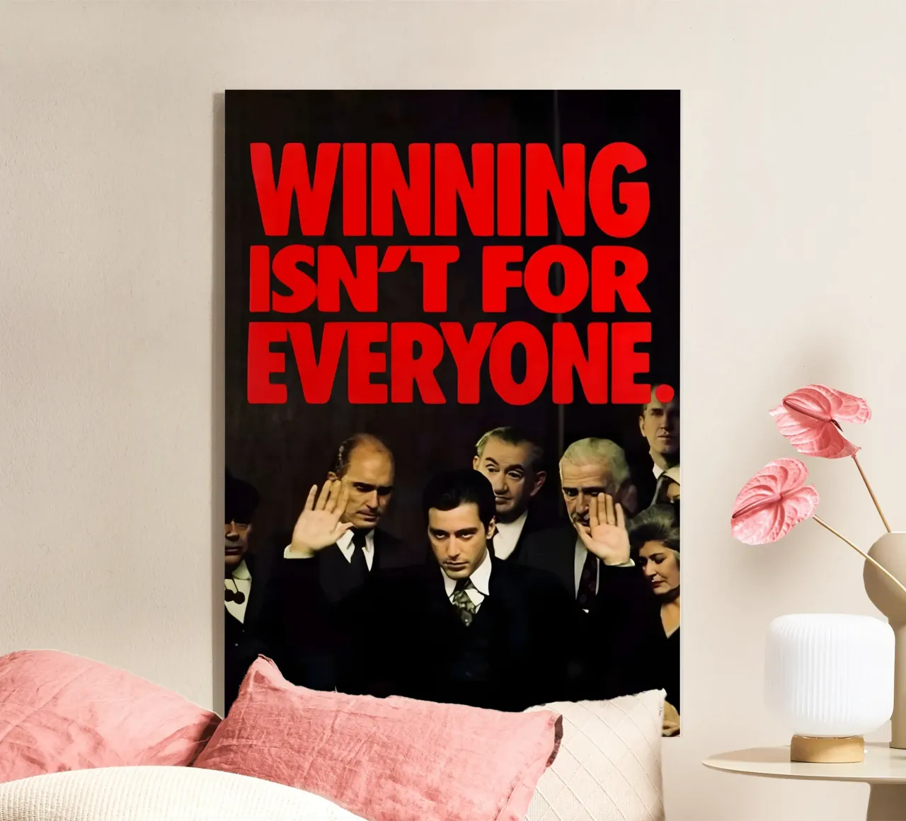 "WINNING FOR isn't EVERYONE." plexiglass da Type & Tape
