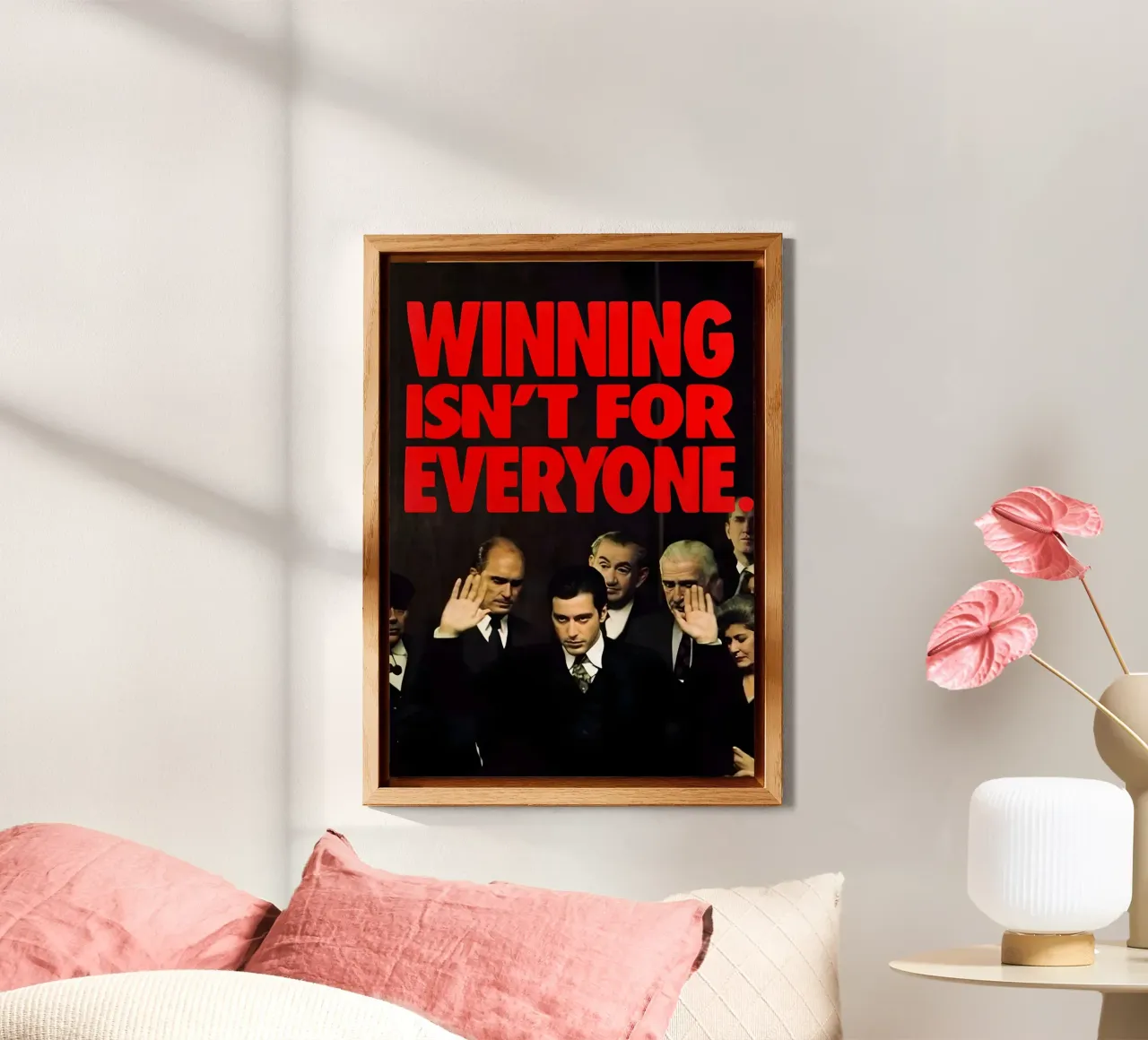 "WINNING FOR isn't EVERYONE." alluminio dibond da Type & Tape