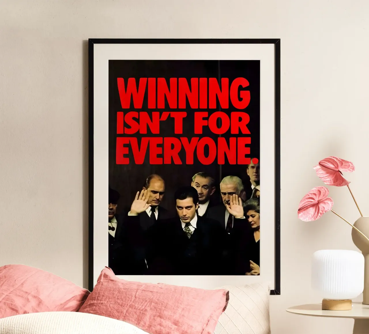 "WINNING FOR isn't EVERYONE." carta hahnemühle da Type & Tape