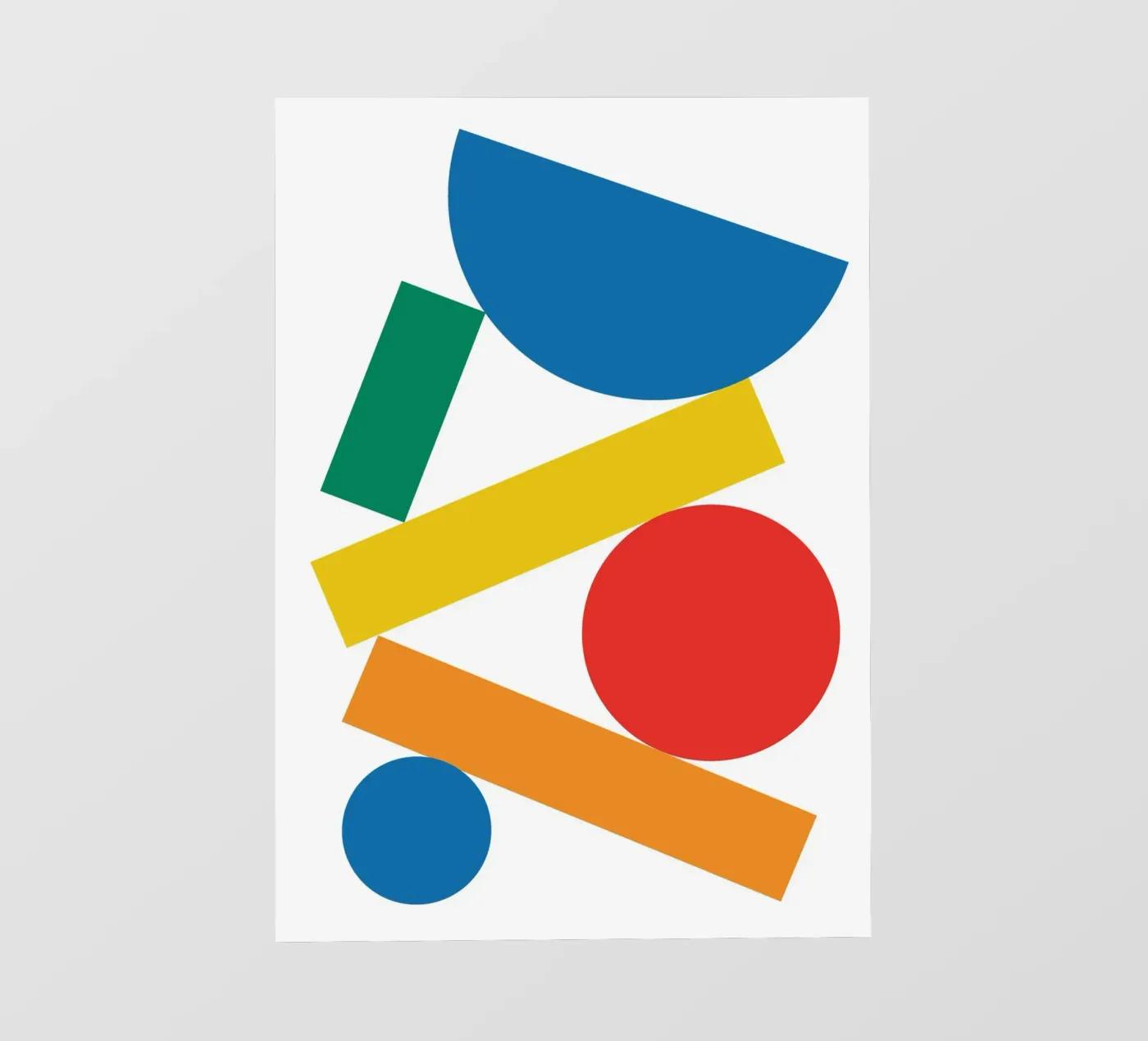 Bauhaus Stack Semi Circle fotobehang van Family Bauhaus Art