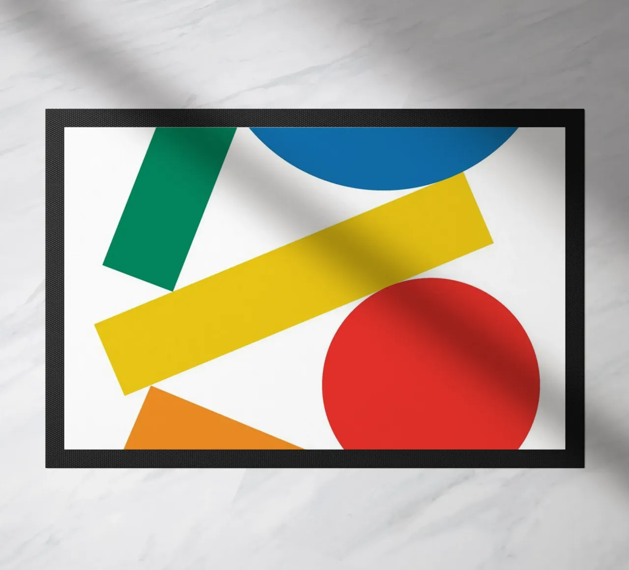 Bauhaus Stack Semi Circle doormat by Family Bauhaus Art