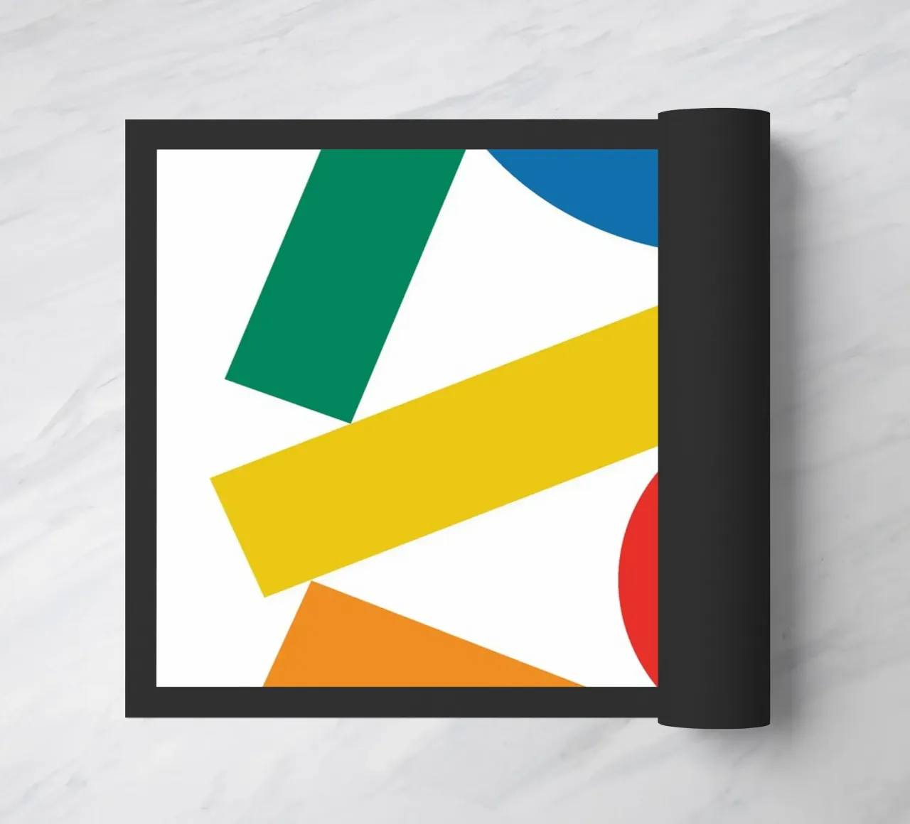 Bauhaus Stack Semi Circle doormat by Family Bauhaus Art