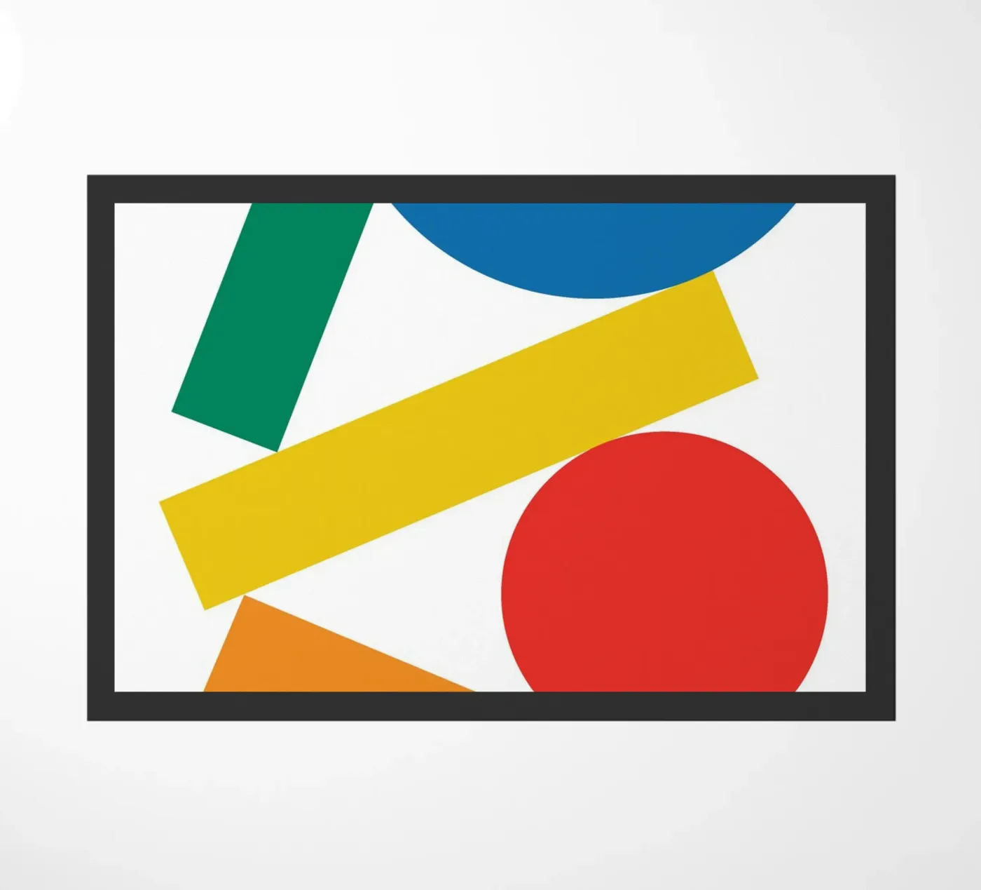 Bauhaus Stack Semi Circle doormat by Family Bauhaus Art