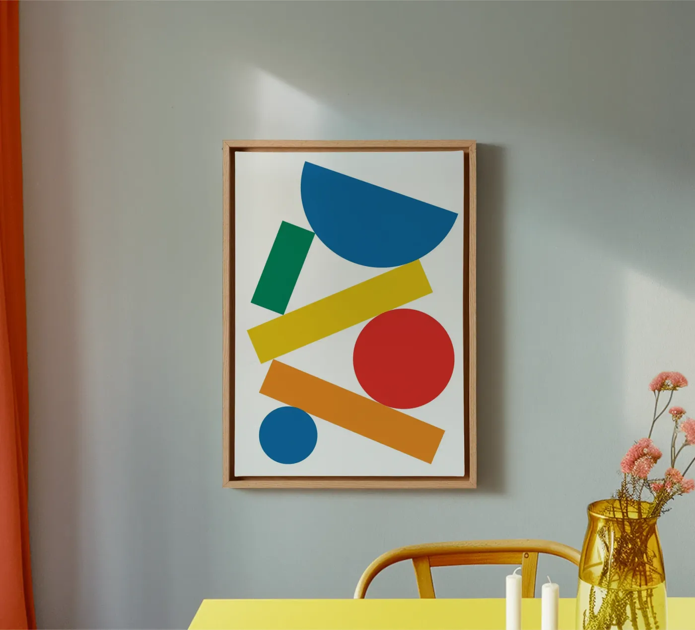 Bauhaus Stack Semi Circle canvas by Family Bauhaus Art