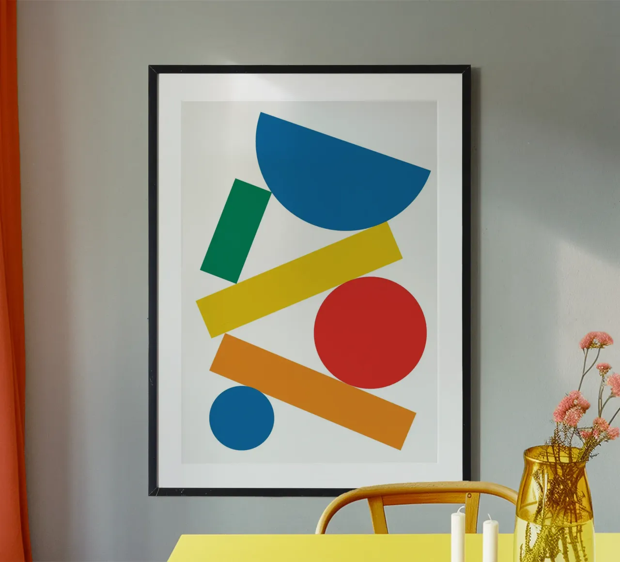 Bauhaus Stack Semi Circle poster by Family Bauhaus Art