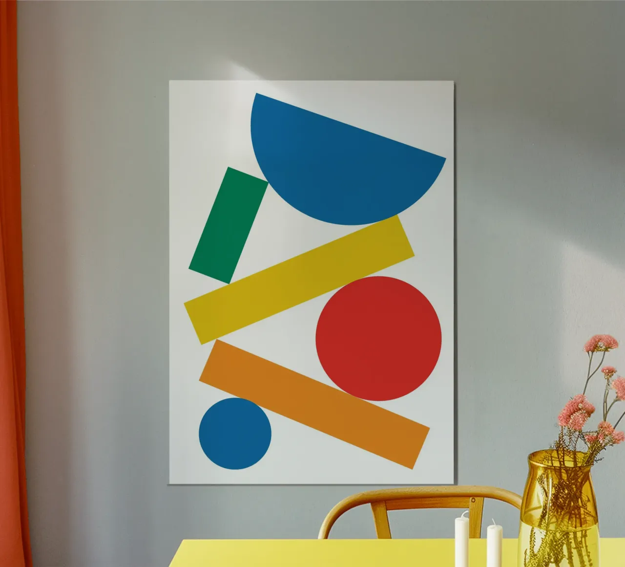 Bauhaus Stack Semi Circle poster by Family Bauhaus Art