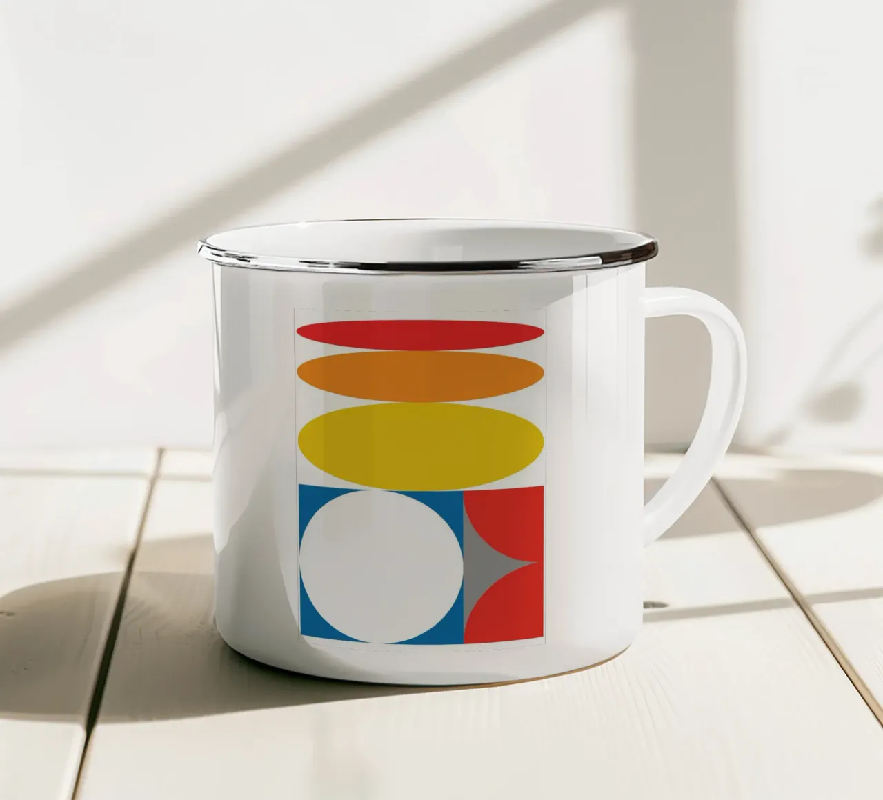 Bauhaus Circle Stretch tazza in smalto da Family Bauhaus Art