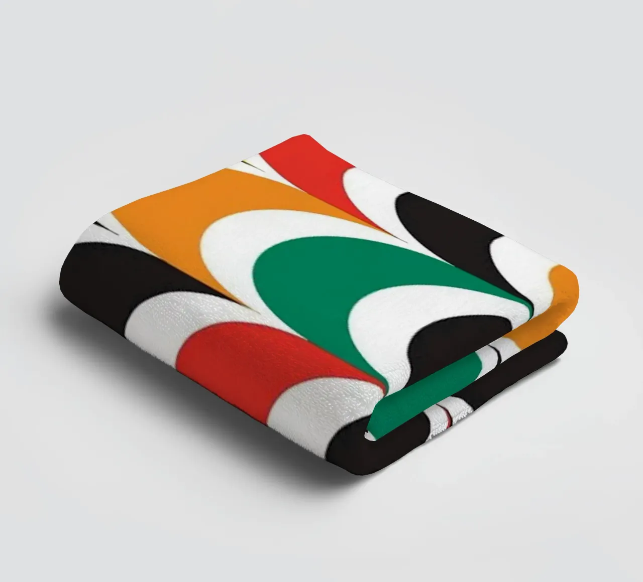 Half circle bauhaus horizontal towel by Family Bauhaus Art