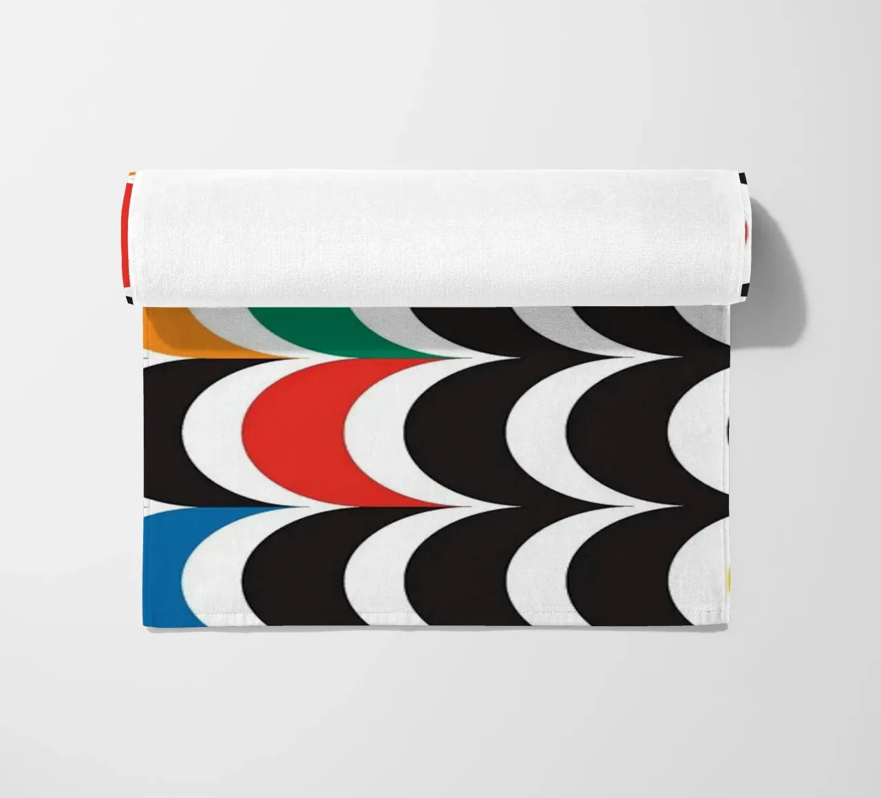 Medio círculo bauhaus horizontal toalla de playa de Family Bauhaus Art