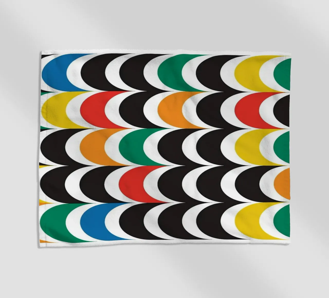 Medio círculo bauhaus horizontal toalla de playa de Family Bauhaus Art