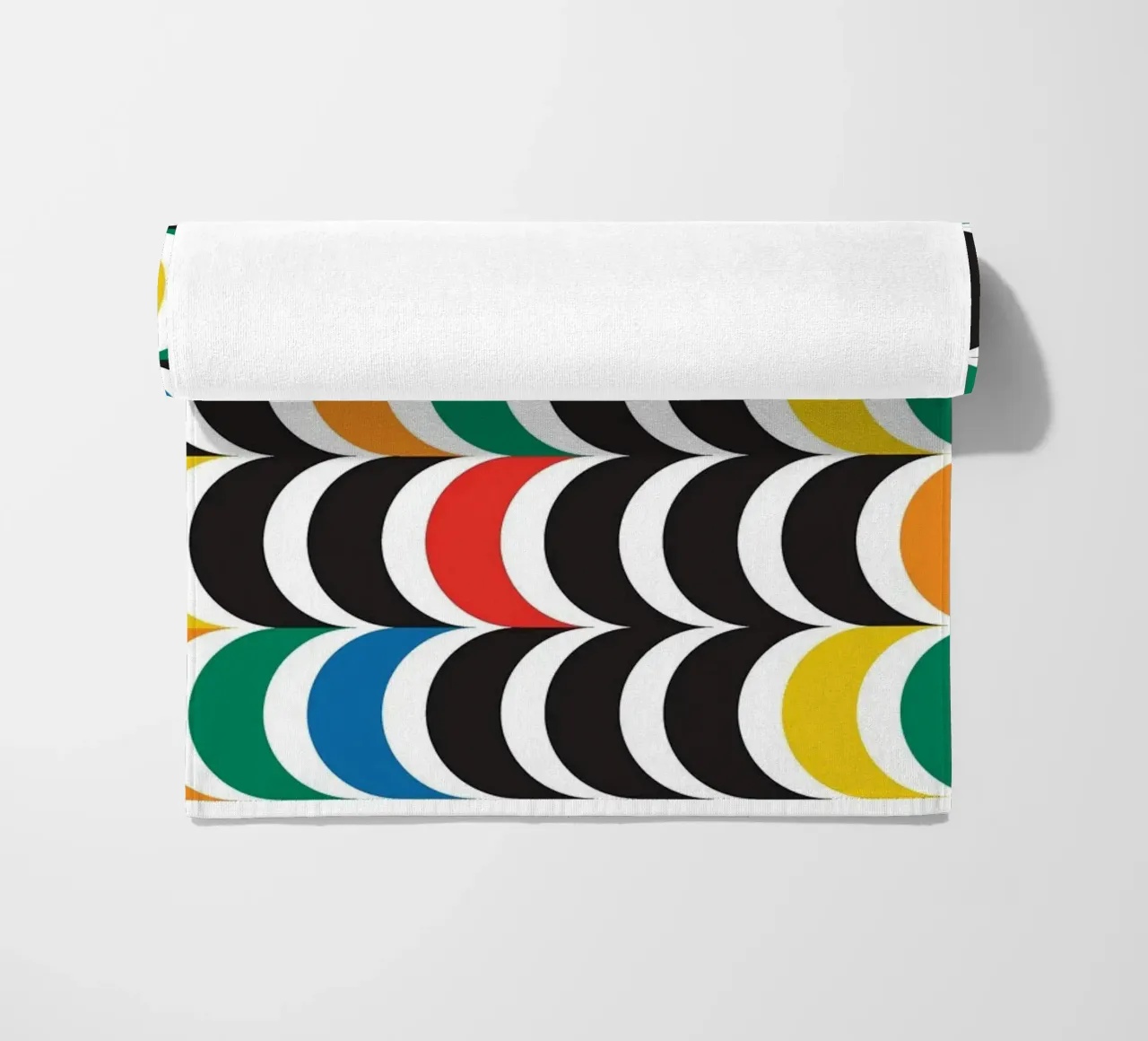 Medio círculo bauhaus horizontal toalla de playa de Family Bauhaus Art