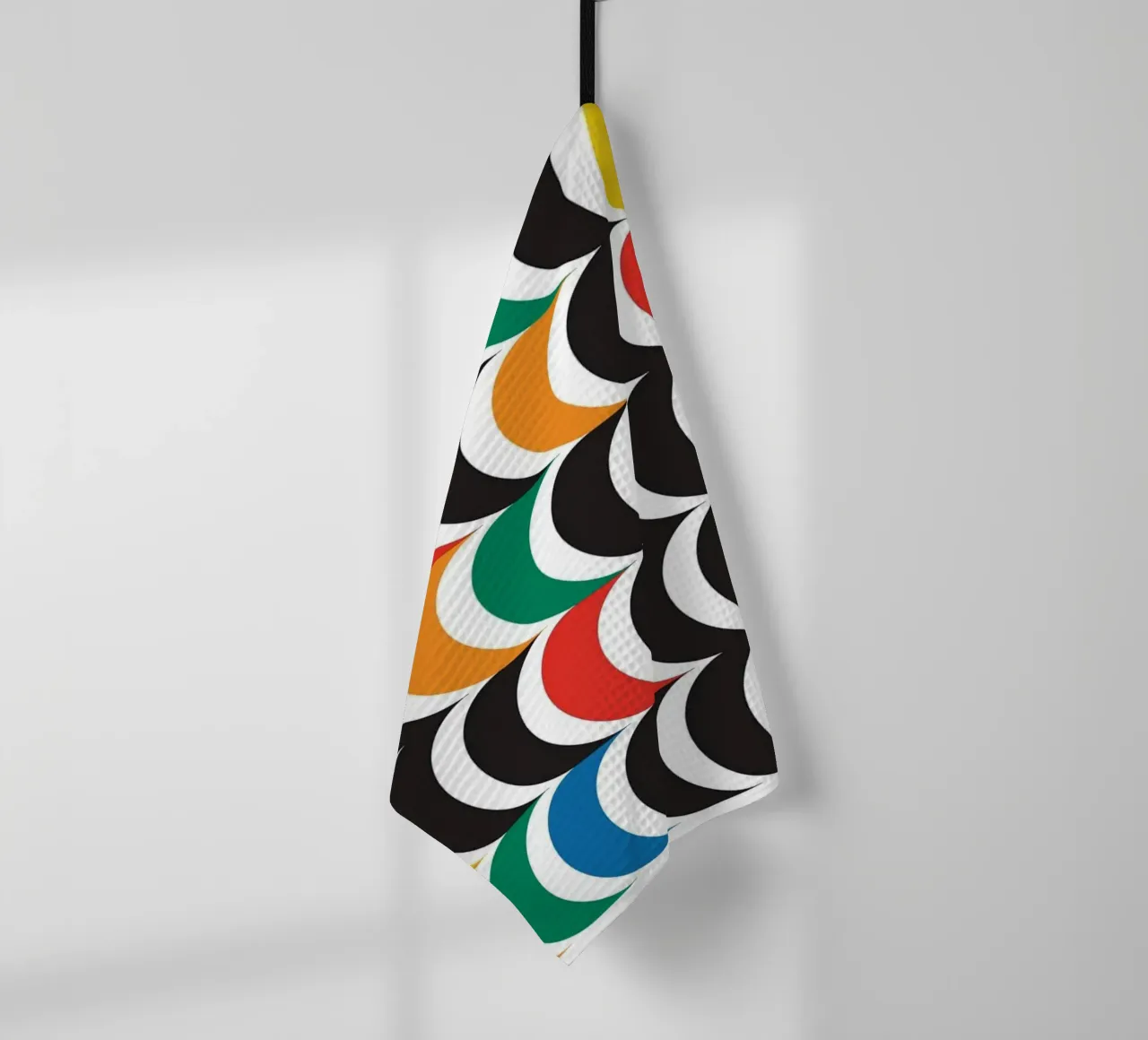 Medio círculo bauhaus horizontal paño de cocina de Family Bauhaus Art