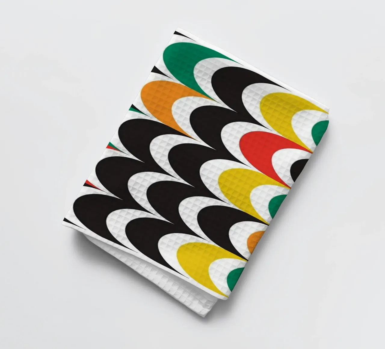 Medio círculo bauhaus horizontal paño de cocina de Family Bauhaus Art