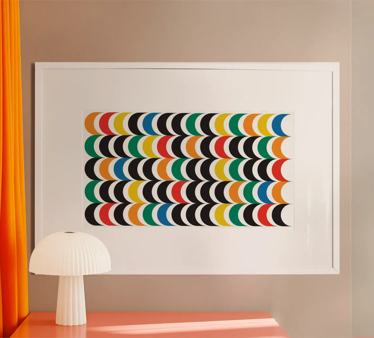 Medio círculo bauhaus horizontal hahnemühle de Family Bauhaus Art