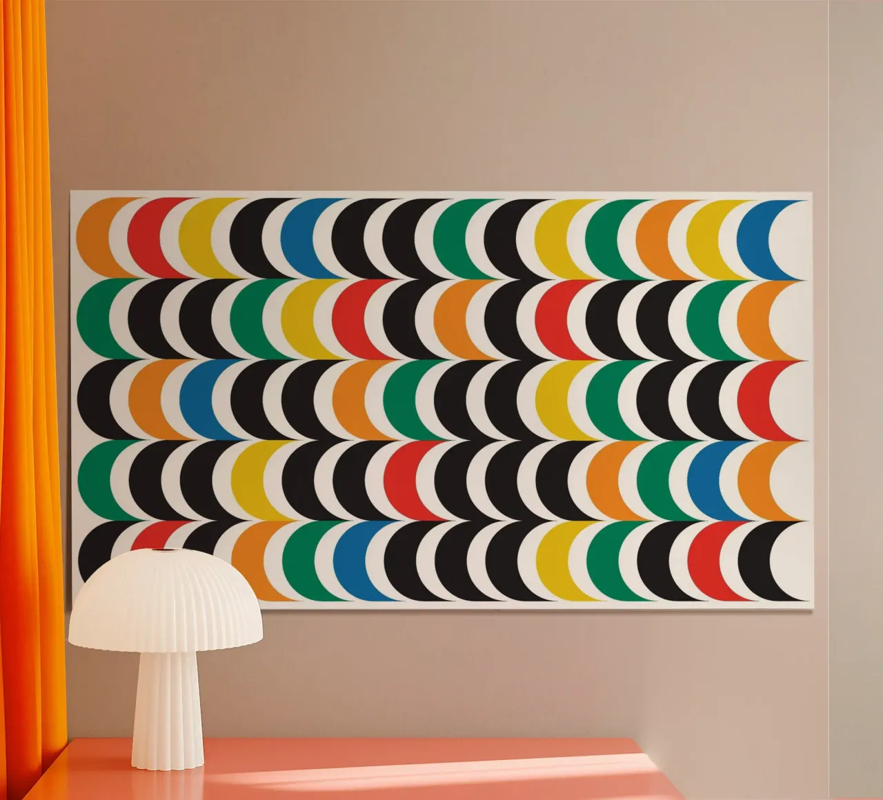 Medio círculo bauhaus horizontal hahnemühle de Family Bauhaus Art
