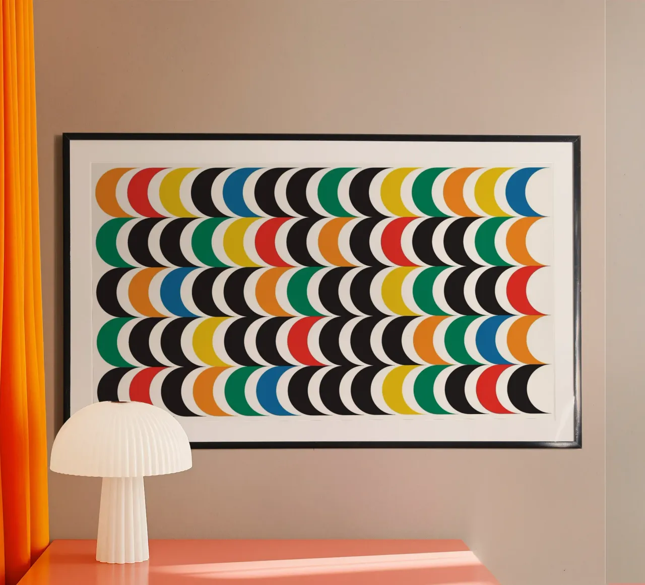 Medio círculo bauhaus horizontal hahnemühle de Family Bauhaus Art