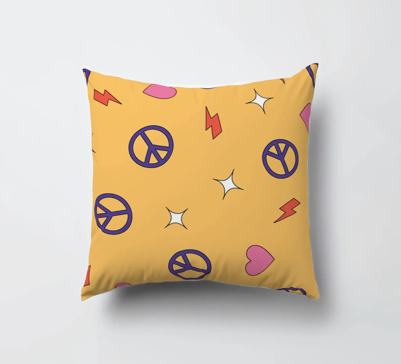Funky hippy party retrò cuscino da galihstudio