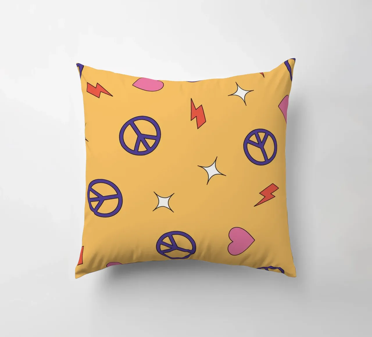 Funky hippy party retrò cuscino da galihstudio