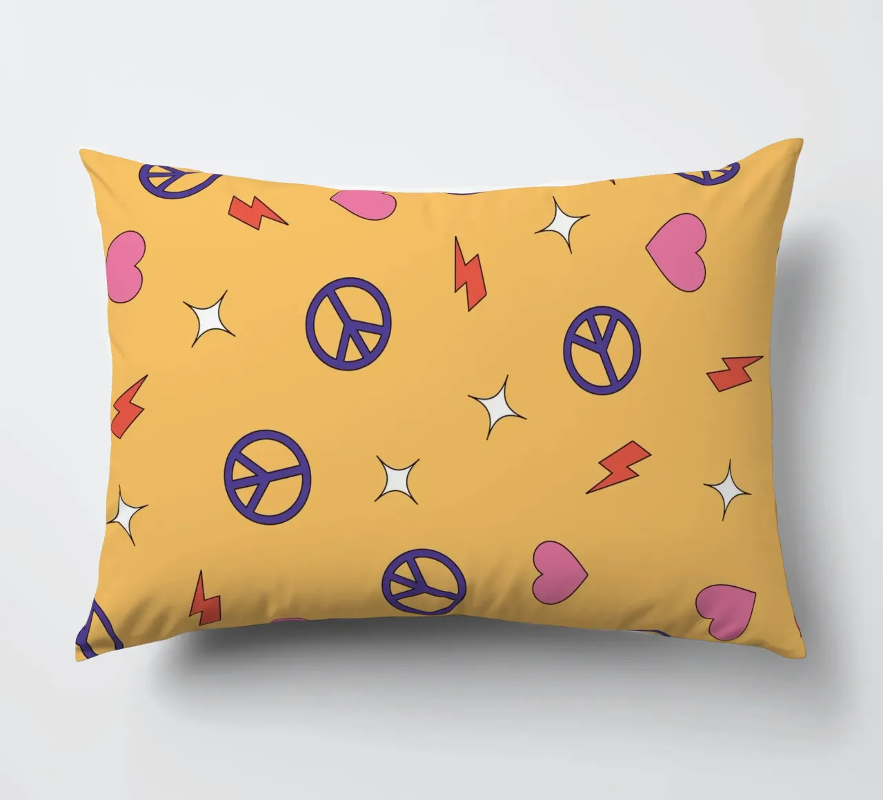 Funky hippy party retrò cuscino da galihstudio