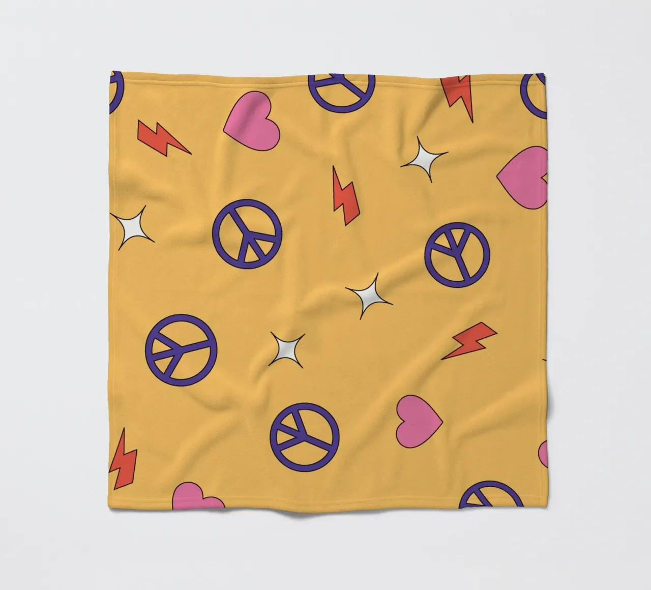Funky hippy party retrò coperta in pile da galihstudio