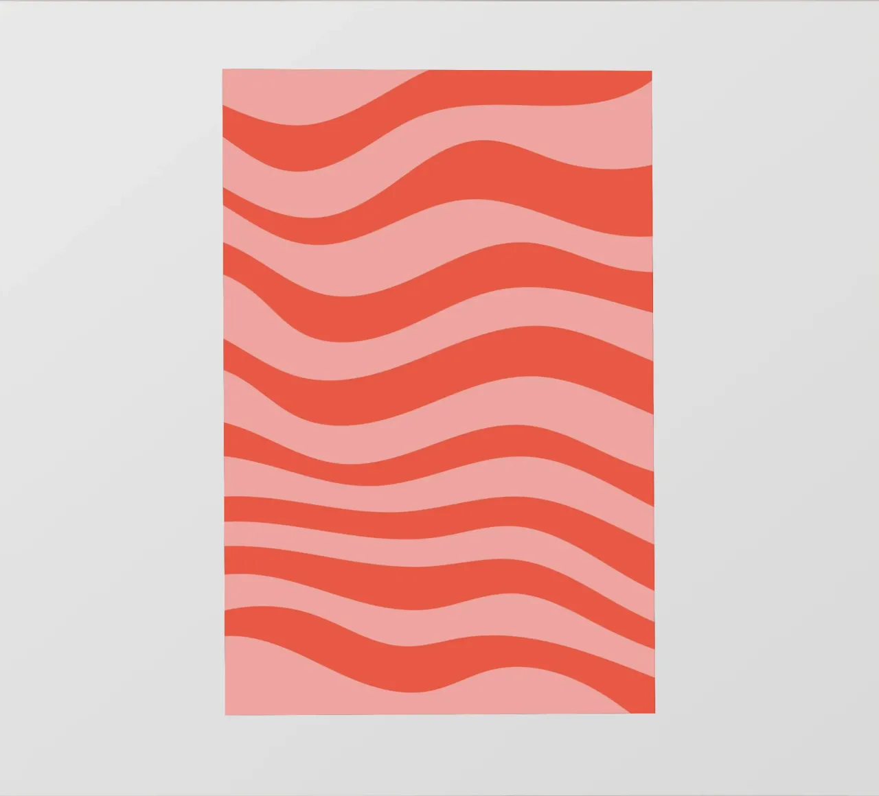 Linea striscia carne pesce onda telo in pvc da galihstudio