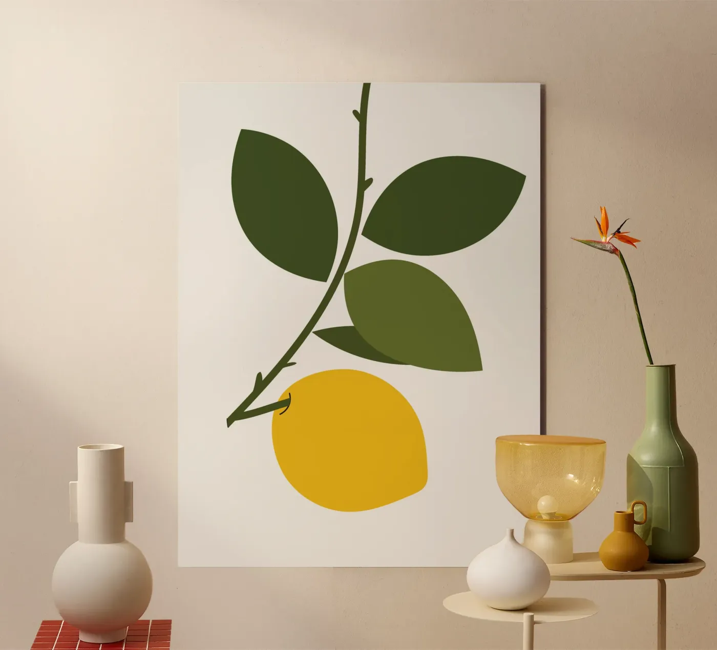 Lemon leaf summer forex plate by galihstudio