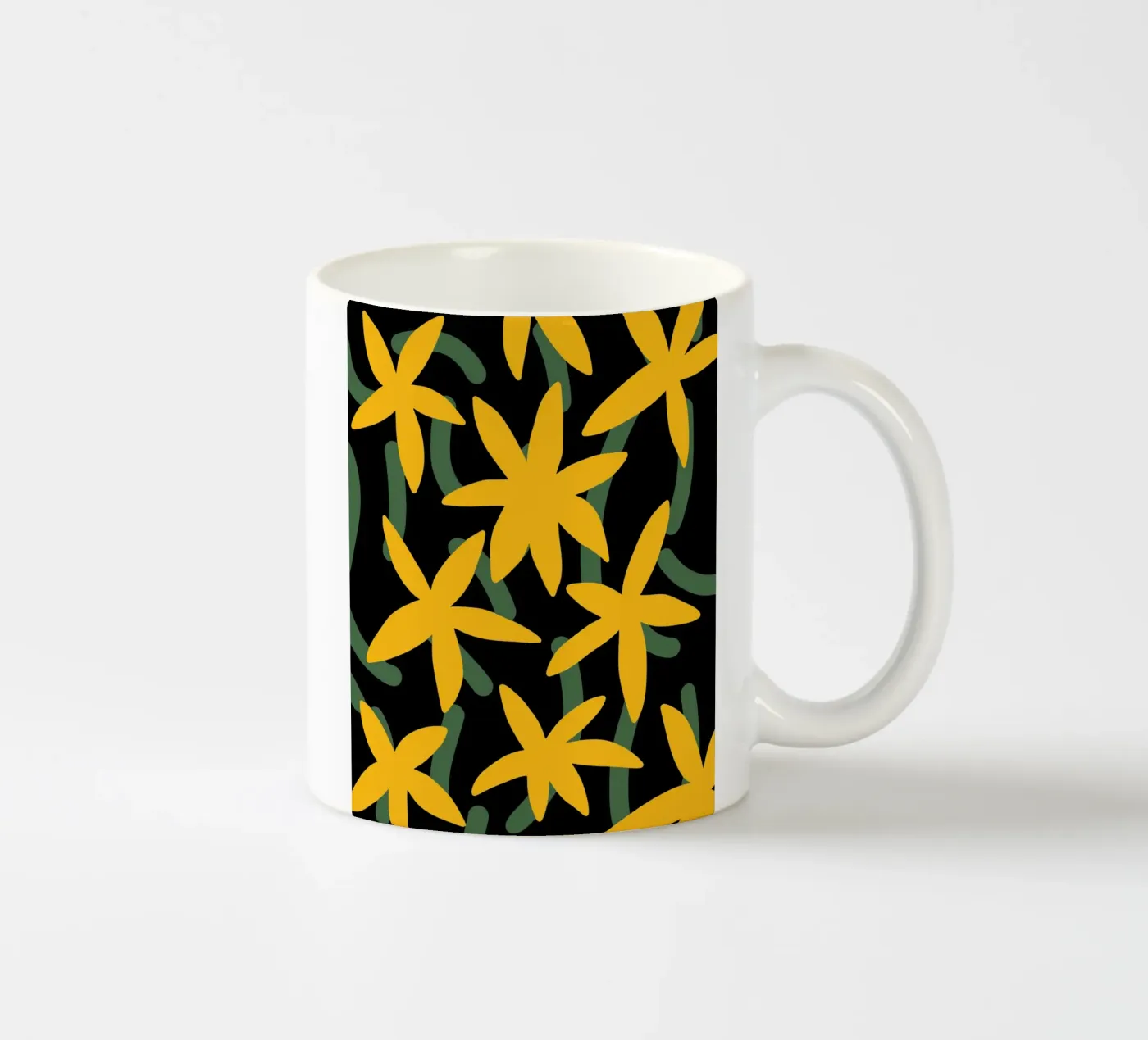 Motivo floreale a stella tazza in ceramica da Little Dean