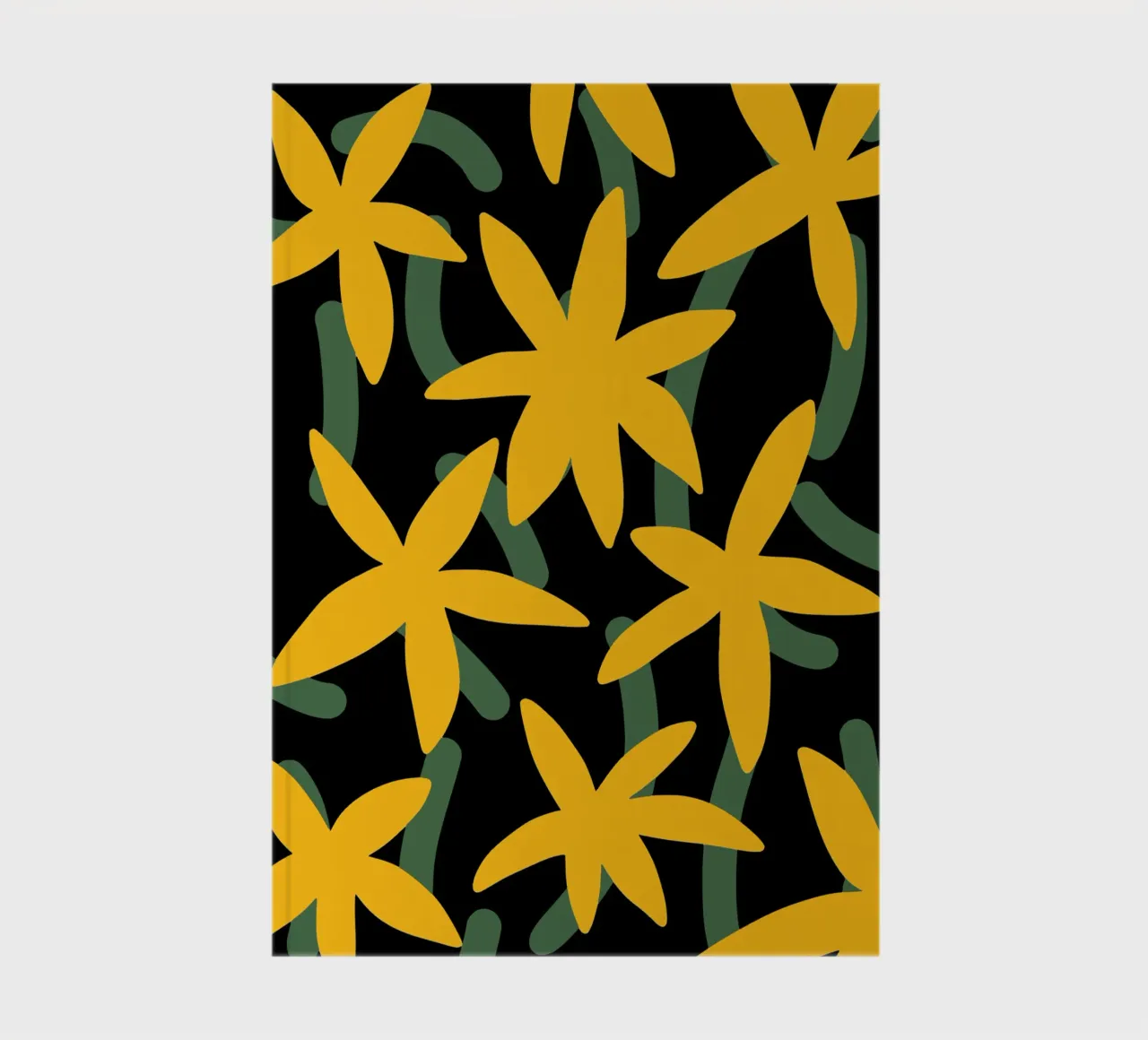 Star flower pattern notebook by Little Dean