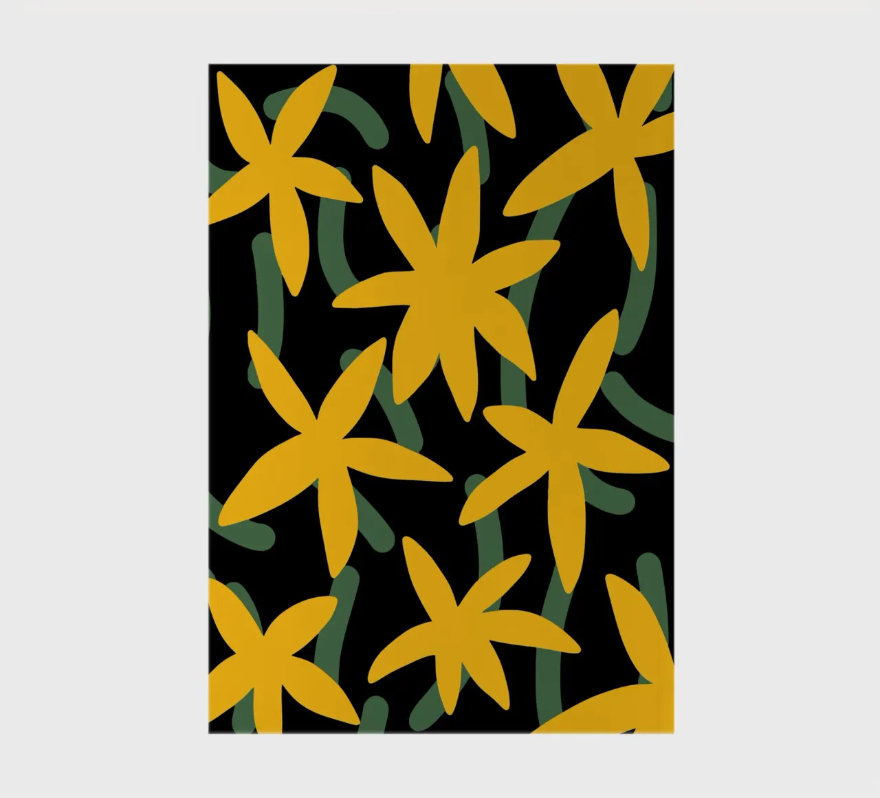 Star flower pattern notebook by Little Dean