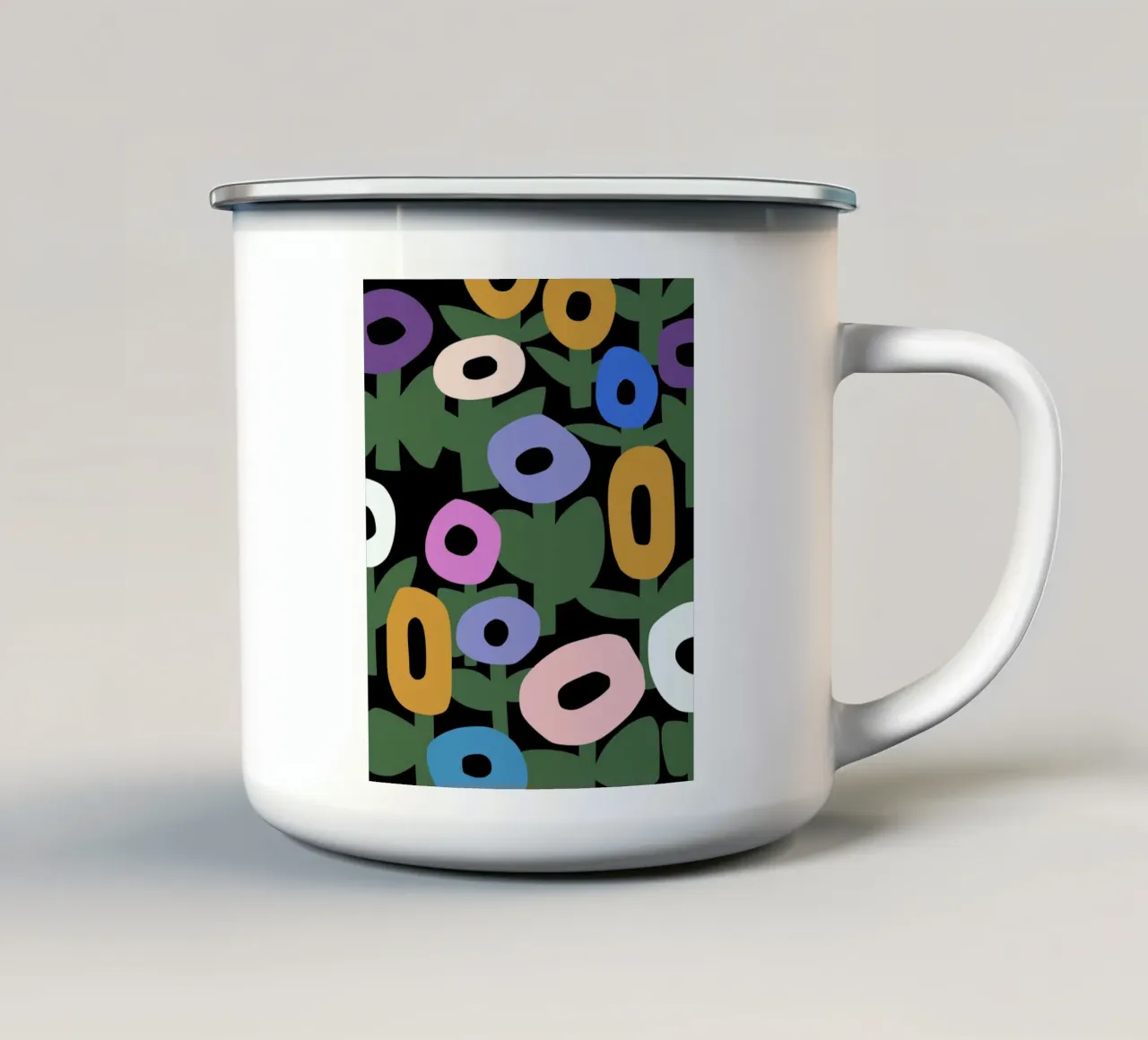 Fiore di ciambella tazza in smalto da Little Dean