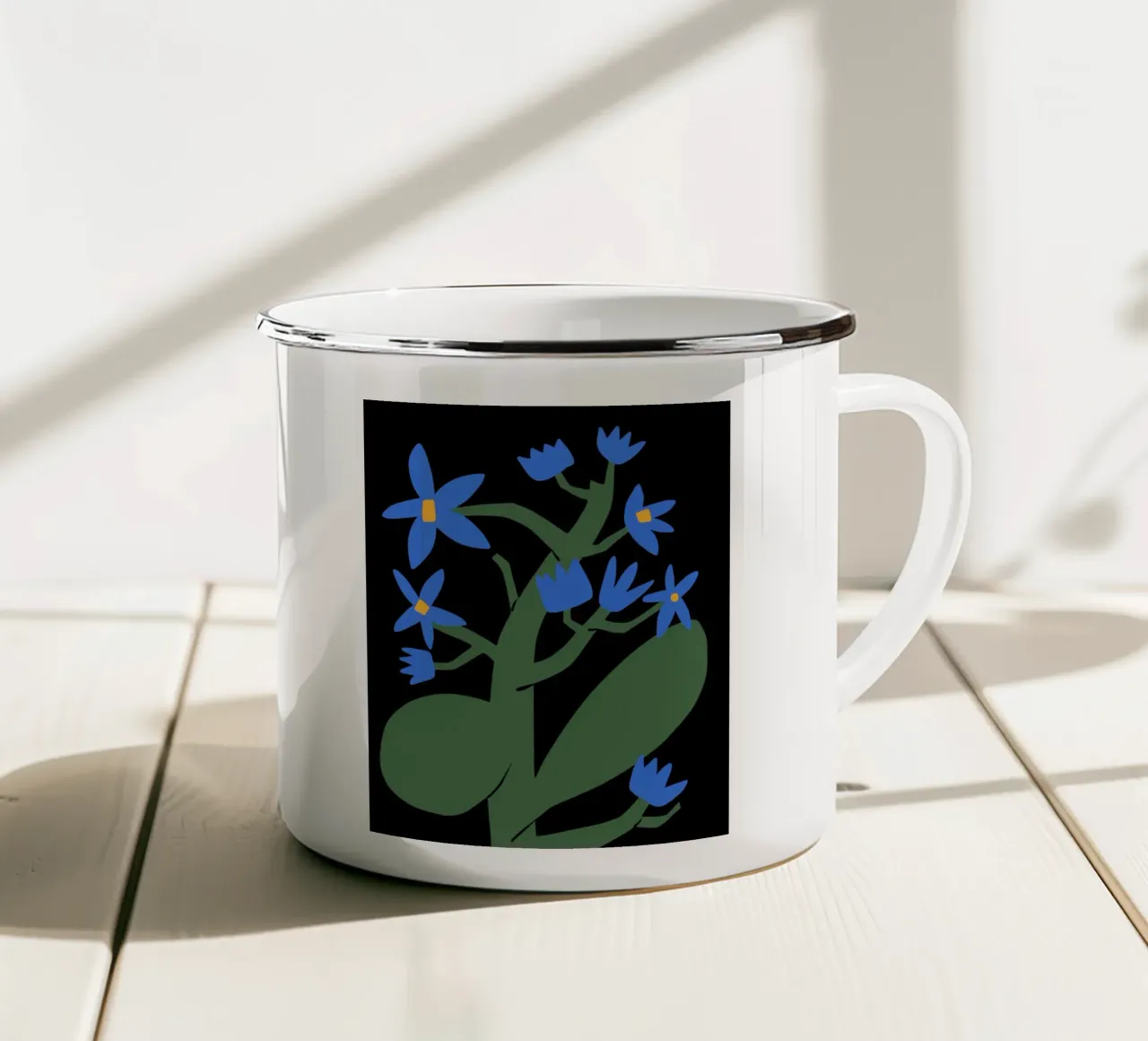 Stella blu di notte tazza in smalto da Little Dean