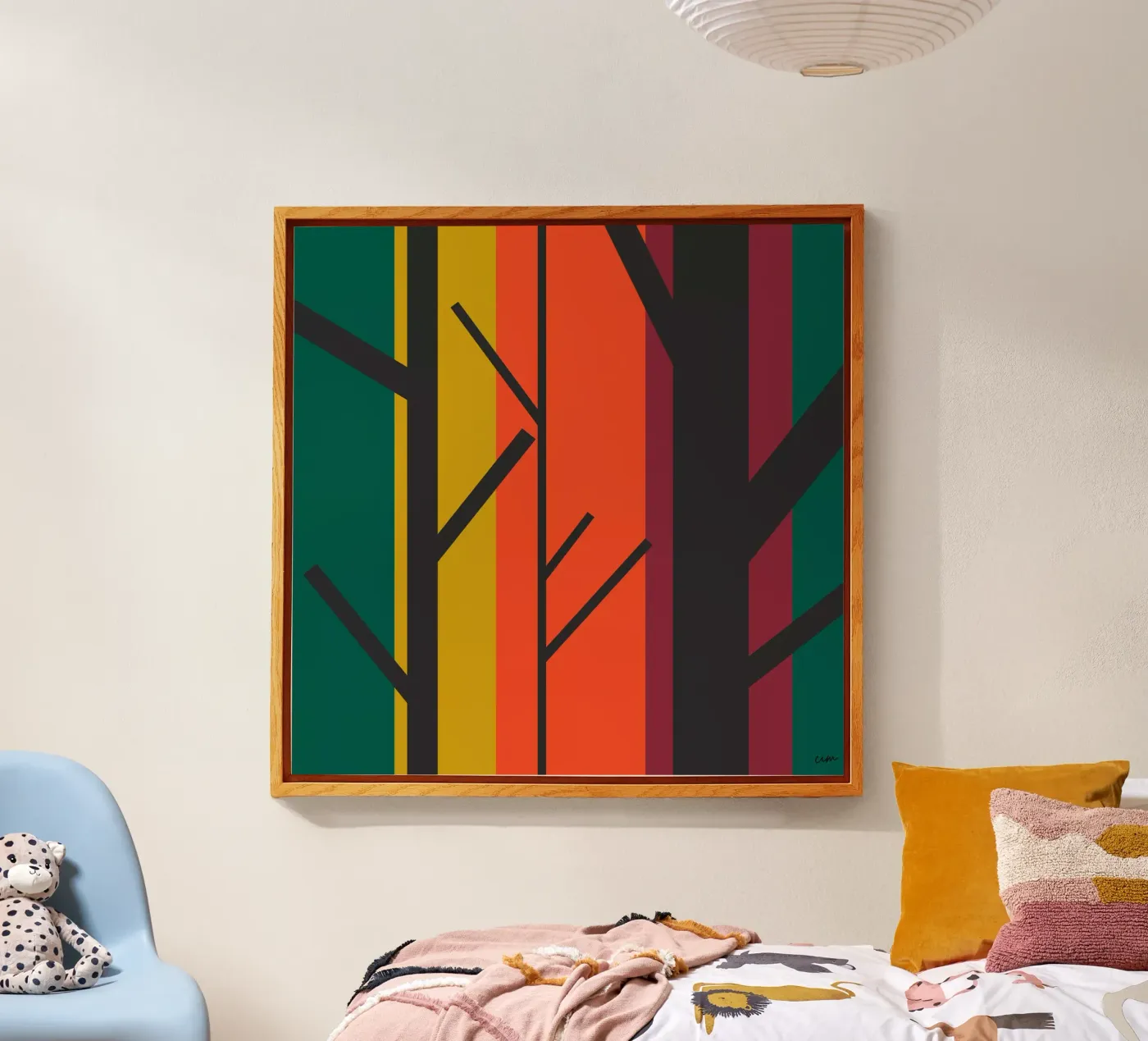 Forêt graphique. Acryl-Glas von cim_art