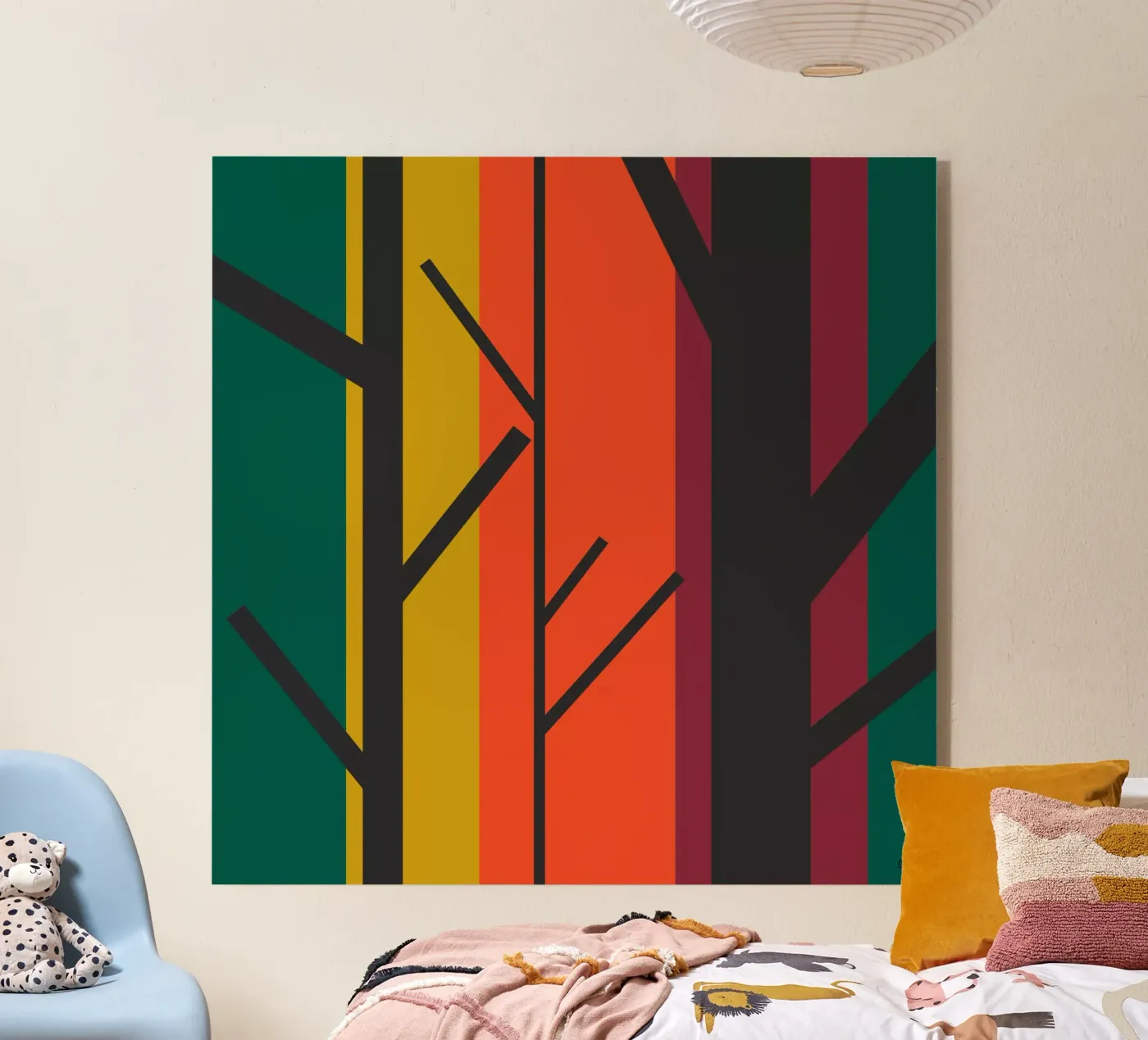 Forêt graphique. Acryl-Glas von cim_art