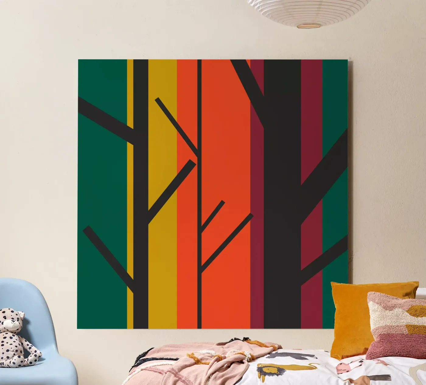 Forêt graphique. forex plate by cim_art