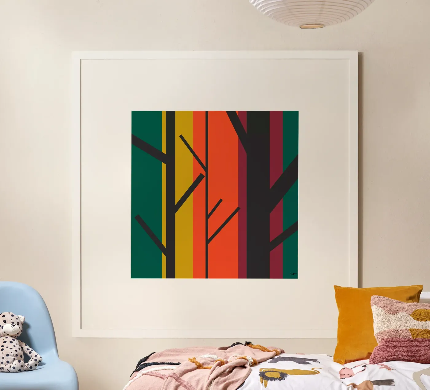 Forêt graphique. Poster von cim_art