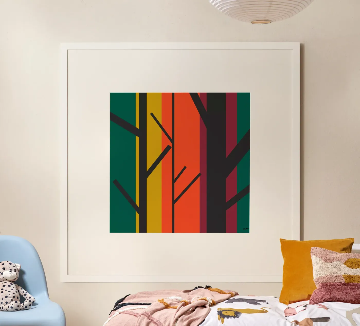 Forêt graphique. poster de cim_art