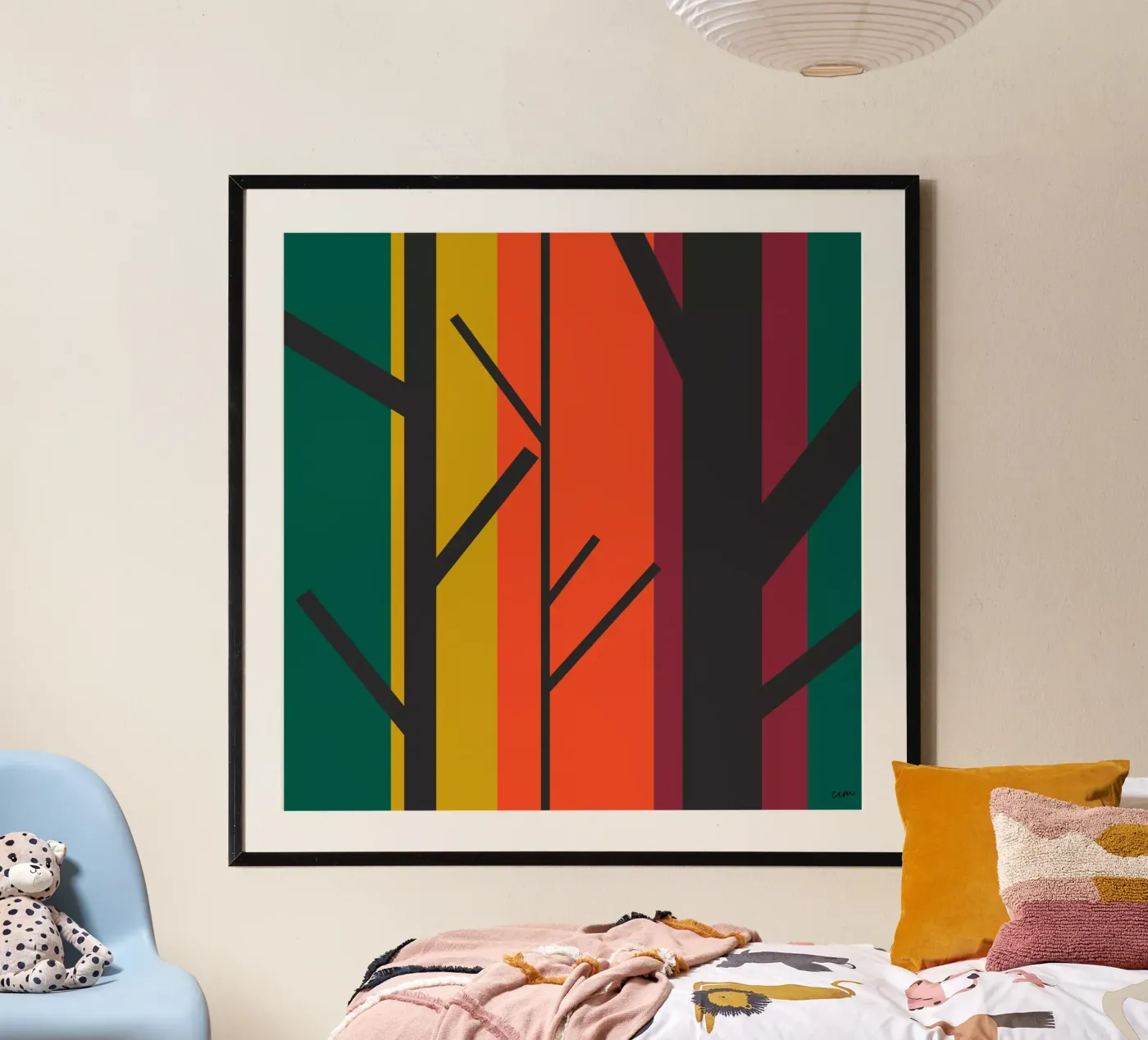 Forêt graphique. poster de cim_art