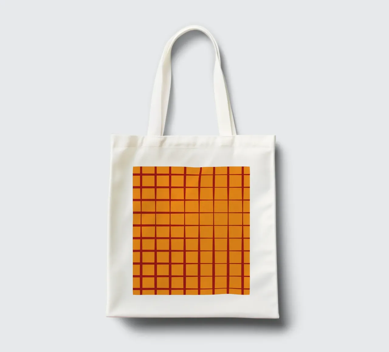 Line retro note borsa in juta da galihstudio